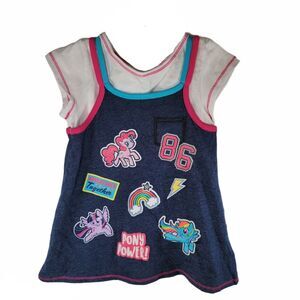 My Little Pony Toddler Shirt Size 3T Retro Inspired Sticker Style Graphics MLP